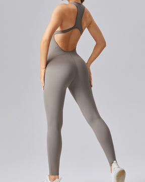 Nude Sexy Beauty Back Schnelltrocknender Stretch-Yoga-Jumpsuit