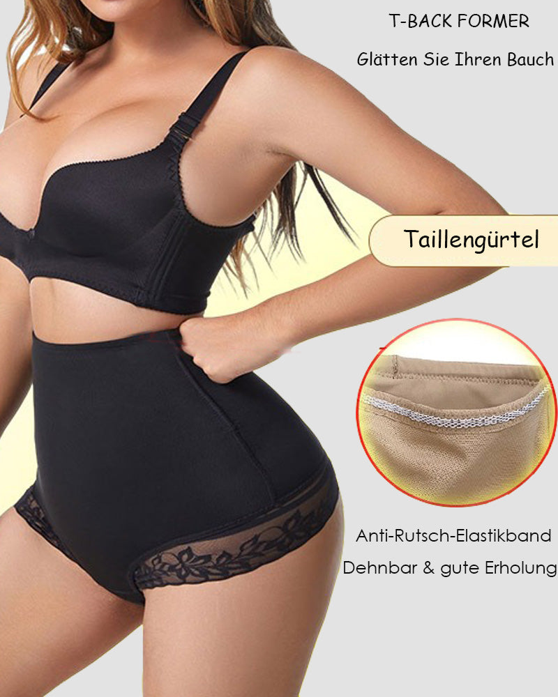 Spitzenbesatz Bauchweg Formende Shorts Sexy Tanga Body Shaper Unterwäsche