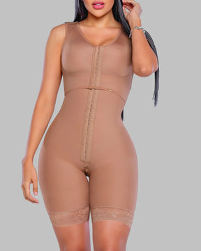 Fajas Colombianas Stufe 2 Unsichtbare Bauchweg Reißverschluss Schritt Shapewear Mit BH