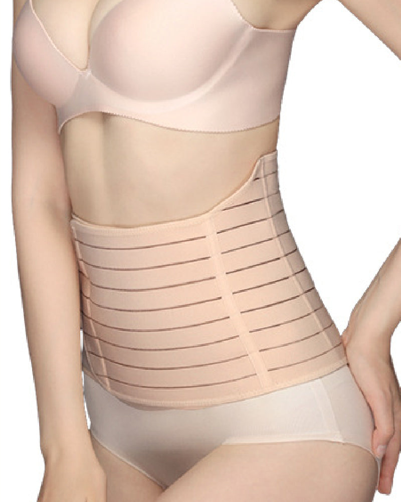 Sommer Atmungsaktiv Bauchweg Taille Trainer Postpartale Einstellbare Klett Bauch Binder