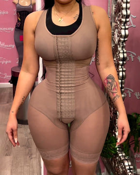 Hohe Kompressions Ganzkörper Kolumbian Fajas Bauchkontroll BBL Shapewear Mit BH