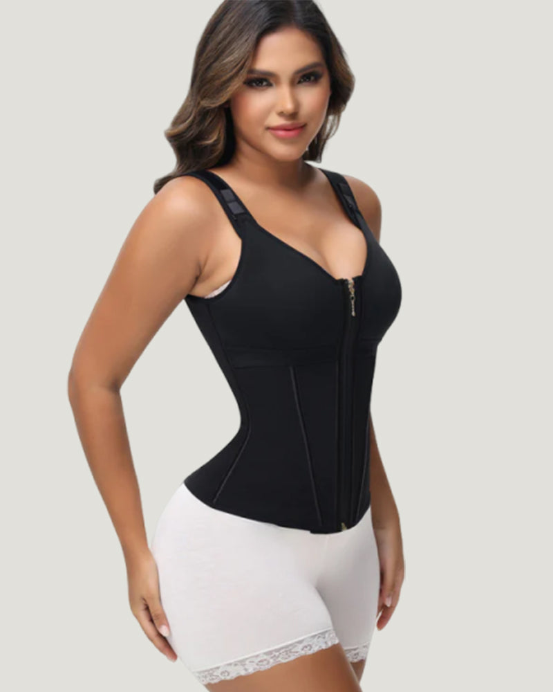 Shapshe® Boned Latex Waist Trainer Vest with Built-in Bra