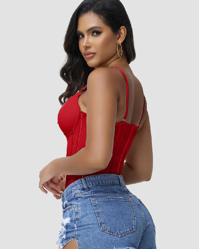 Shapshe® Fajas Colombianas Korsett Top mit Bauchstraffung und Taille Trainer