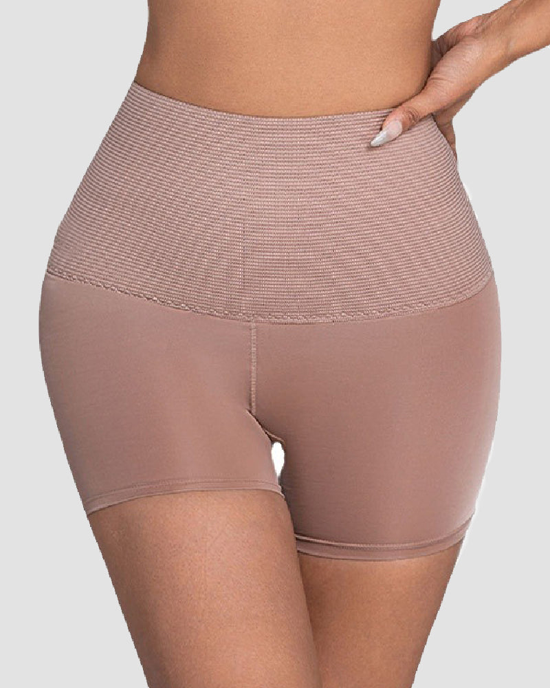 Damen Hohe Taille Mieder Bauchweg  Po-Lifter Slimming Shapewear Shorts