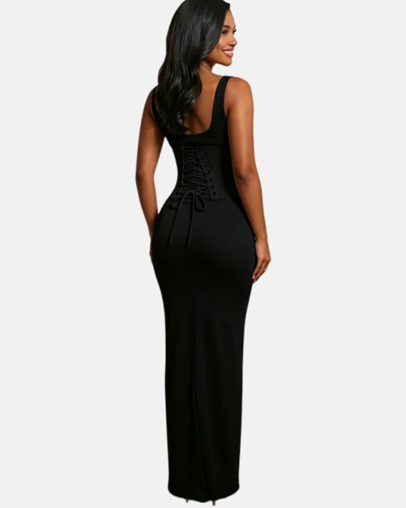 Hourglass Figure Body Shaper The Corset Maxi Dress Two-Piece Set
