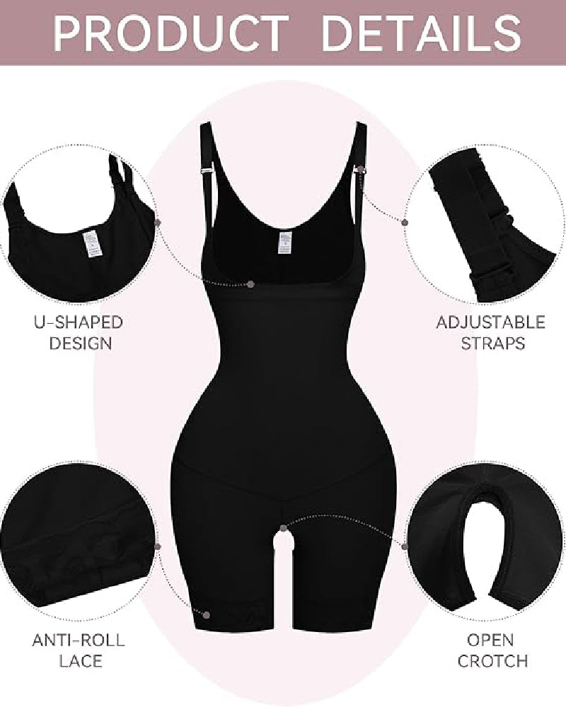 Shapshe® Bauchkontrolle offene Brust Po-Lifter-Bodys Shapewear