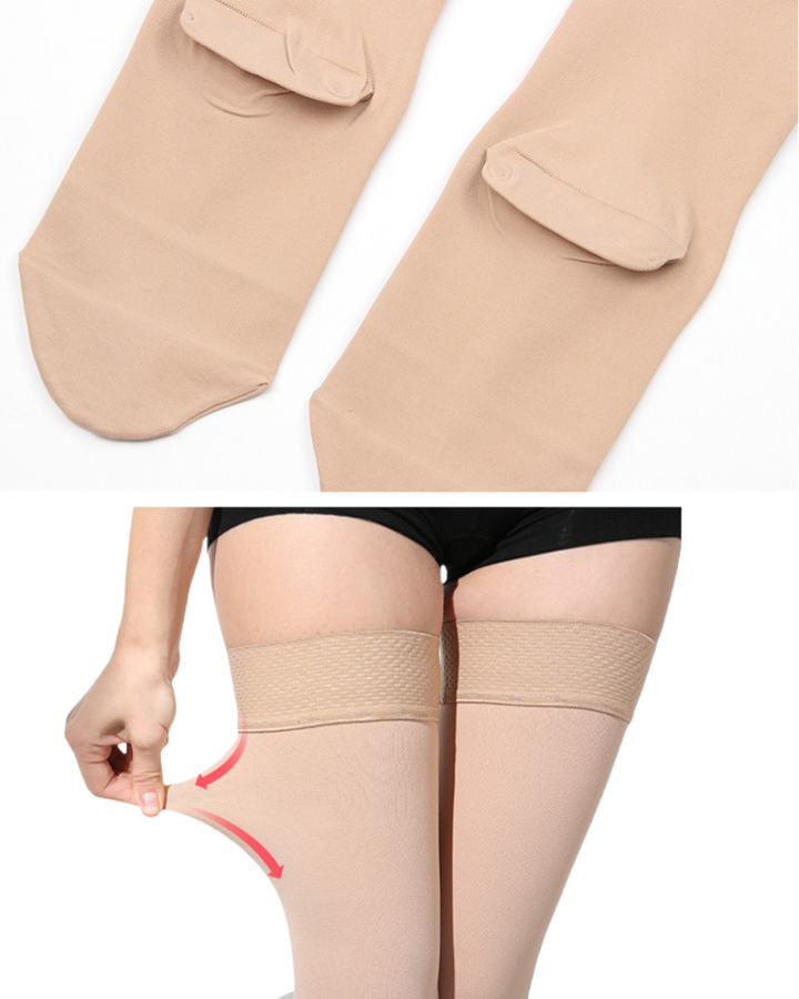 Schlankmachende Kompressions Wadensocken Unterstützung bei Krampfadern und Beinformung