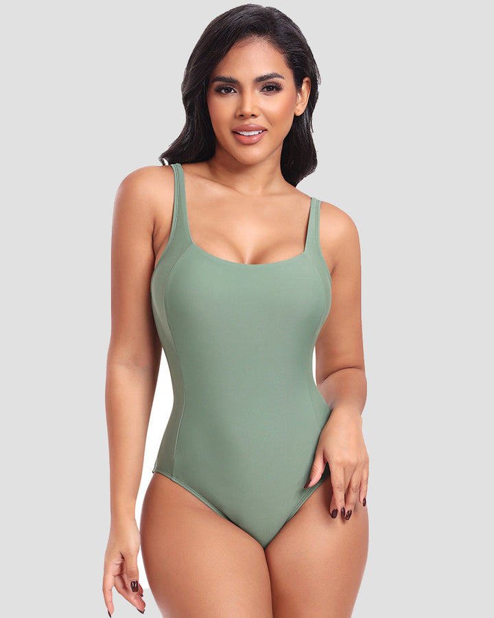 Shapshe® Sexy Einteiliger Badeanzug mit Schnürung auf der Rückseite und Formendem Badeanzug