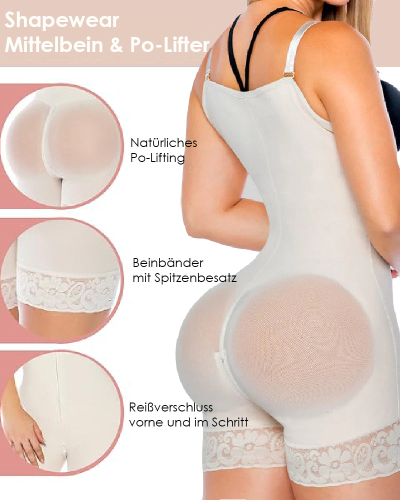 Damen Schlankheits Bodyshaper Bauchweg Po-Lifter Unsichtbar Shapewear