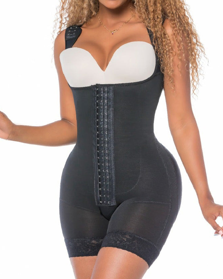 Shapshe® Offene Büste Colombianas Fajas Nach der Operation Po-Heber Bauchkontrolle Shapewear