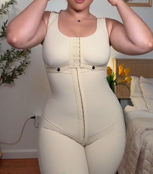 Doppelte Kompressions Bauchkontroll Shapewear Faja mit BH