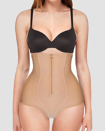 Damen Bauchkontrolle Schlanke Glatte Shapewear Höschen Hoher Taille Hüftformer Miederslip