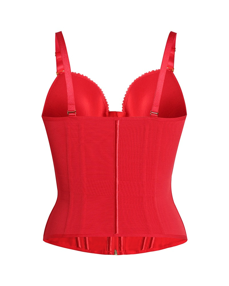Shapshe® Fajas Colombianas Liebe Muster Korsett Top Bauchstraffung Taille Trainer