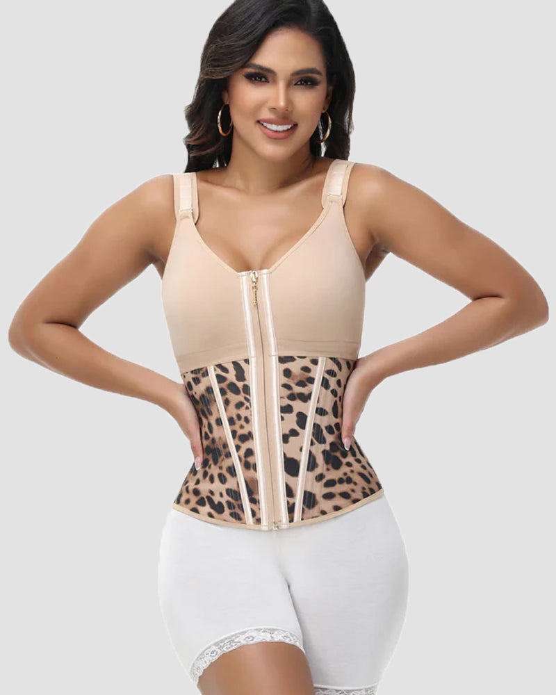 Shapshe® Boned Latex Waist Trainer Vest with Built-in Bra