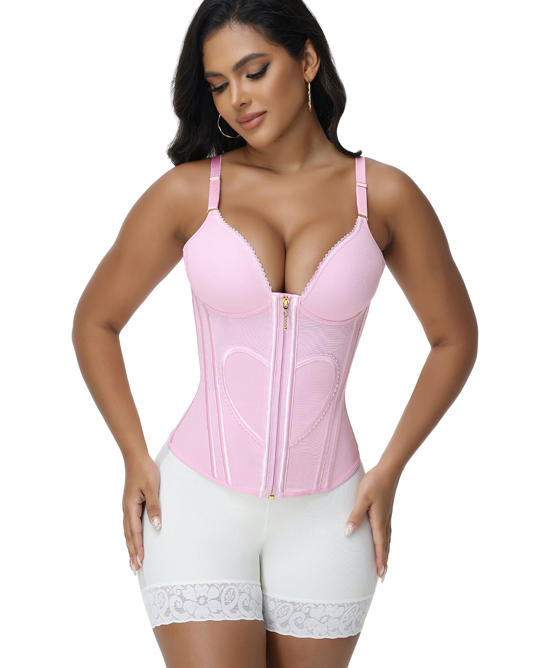 Shapshe® Fajas Colombianas Liebe Muster Korsett Top Bauchstraffung Taille Trainer