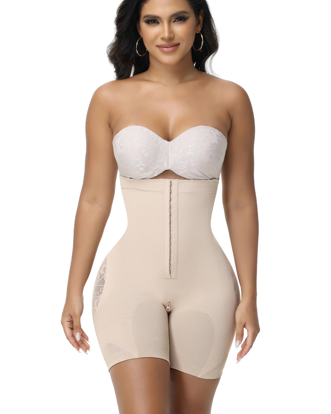 Shapshe® Damen Butt Flower Cut Out Hip Lifting Fajas Colombianas Firm Control Shapewear