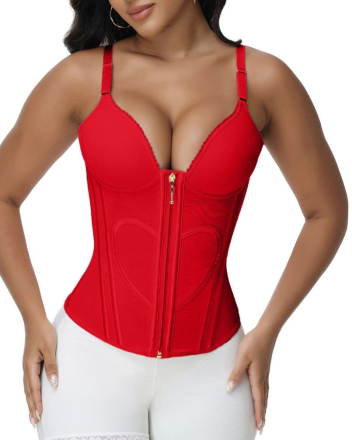 Shapshe® Fajas Colombianas Liebe Muster Korsett Top Bauchstraffung Taille Trainer
