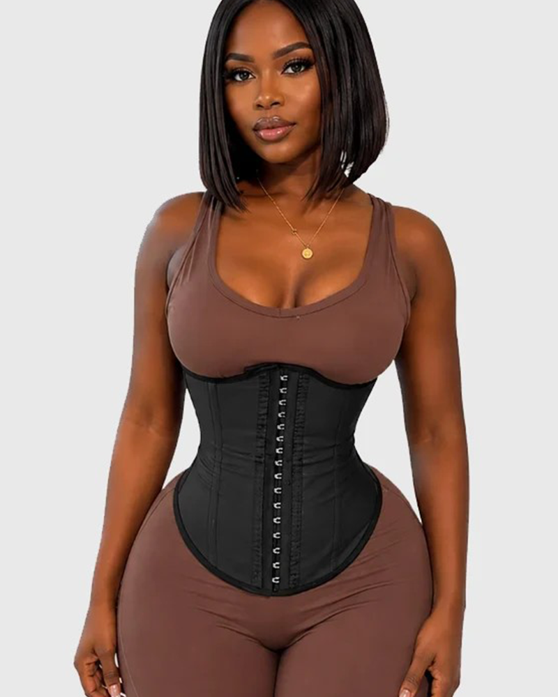 Waist Trainer Faux Leather Slimming Belt