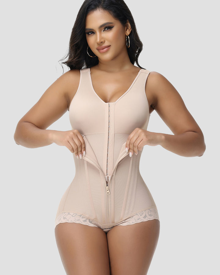 Shapshe® Doppellagiger Fajas Colombianas Hochkomprimierter Tanga zur Bauchkontrolle Body Shaper