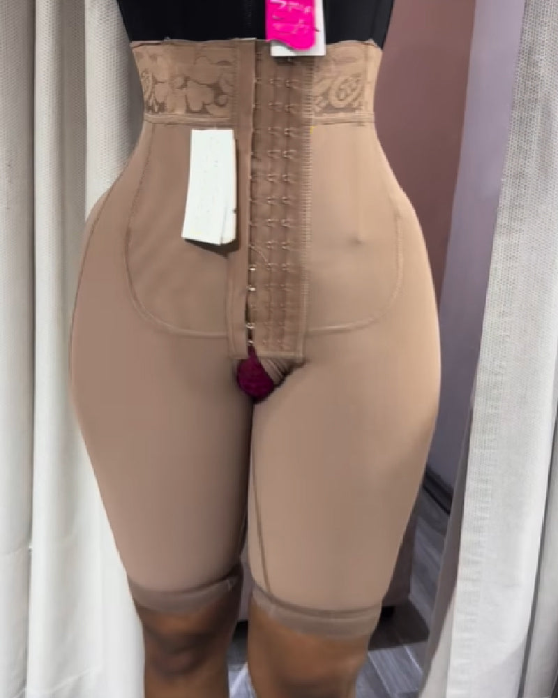 Fajas Spitzennaht Po-Hebende Shapewear Shorts Hohe Taille Sanduhr Shorts (Vorverkauf)