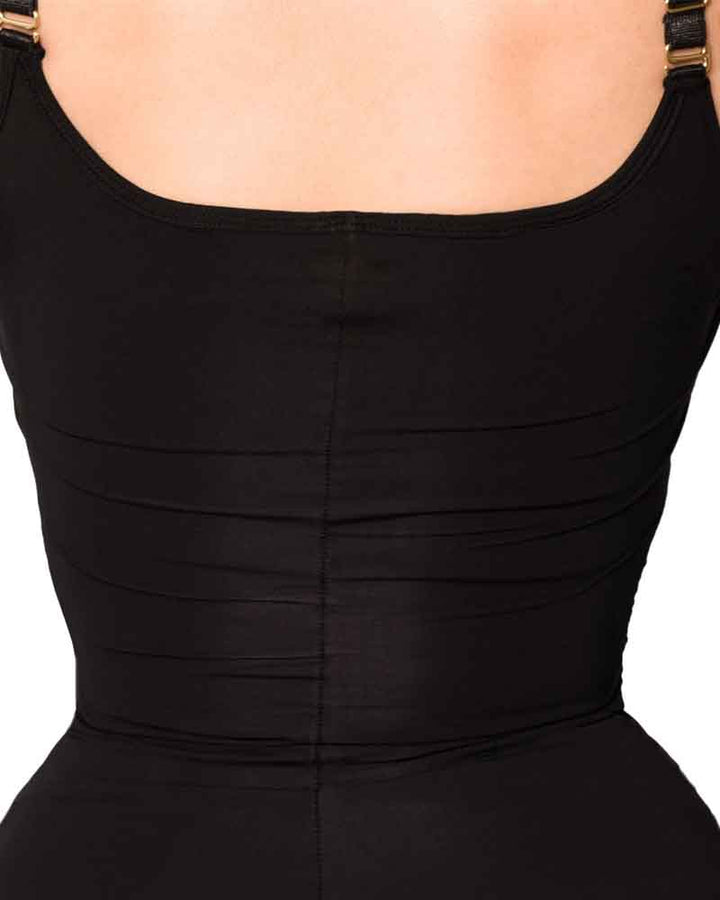Shapshe® Hoher Taille Falten Shape Badeanzug Einteilig Bauchweg Bademode