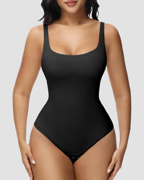 Nahtlose Bauchweg Tanga Shapewear Rückenfrei Quadratischer Ausschnitt Body Shaper