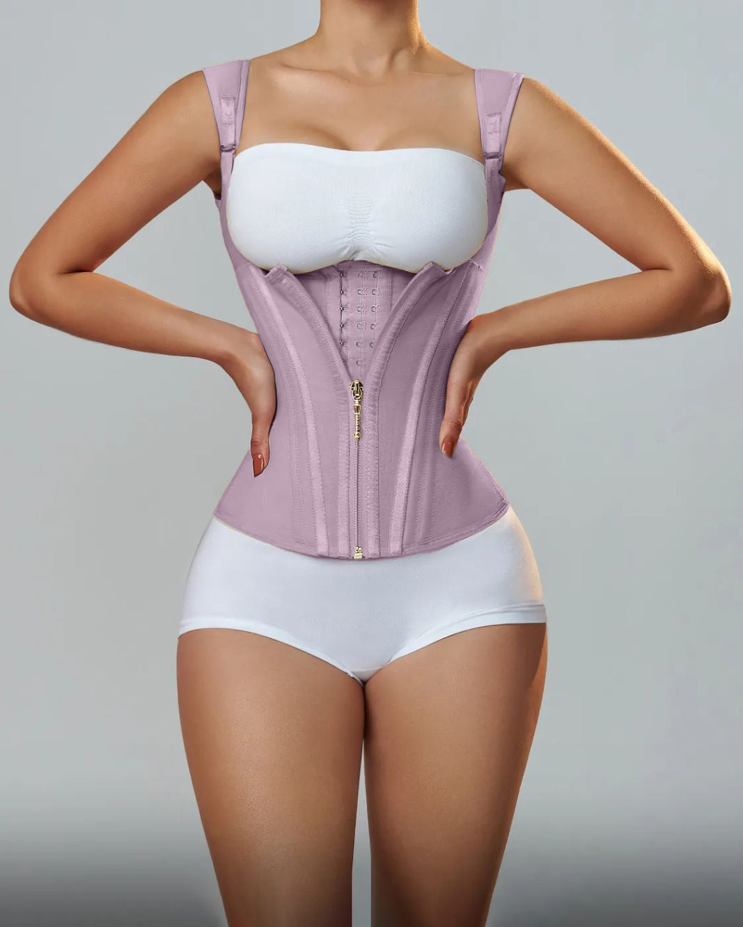 Shapshe® Taillentrainer für Damen Body Shaper Korsett Weste Tanktop mit Stahlknochen