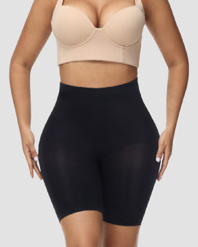 Damen Hoher Taille Shapewear Shorts Nahtlos Bauchkontrolle Faja Po-Lifter Shorts