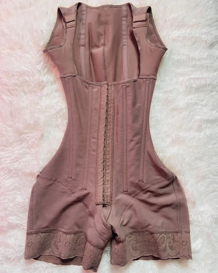 Shapshe® Damen Hochkompressions Offene Büste Nach-Operation Knochen Taillenformer Shapewear