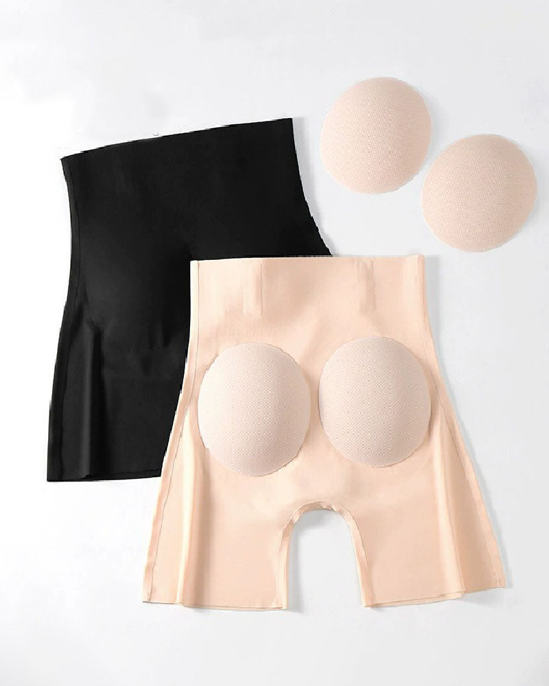 Eisseide Unsichtbare Shapewear Shorts Abnehmbare Push Up Po Pads Miederhose