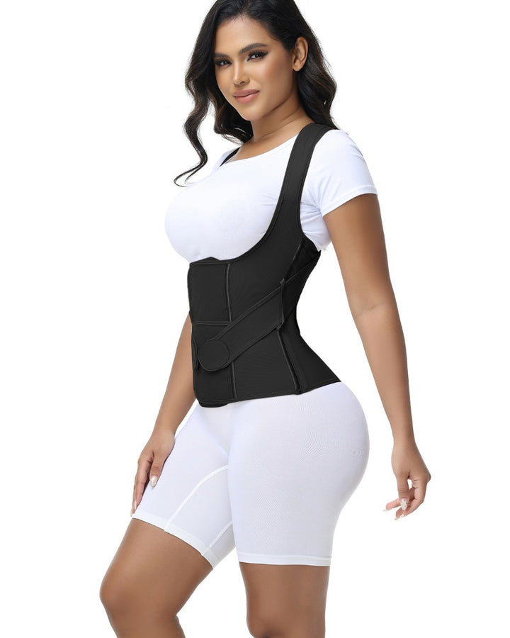 Shapshe® Fajas Colombianas Taillentrainer Haltungskorrekturkorsett mit Rückenstütze