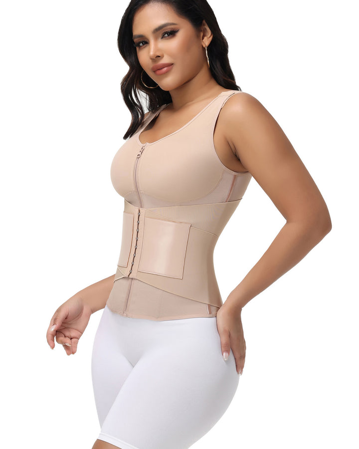 Shapshe® Taillentrainer für Damen mit Reißverschluss und Knopf Doppeltem Druck und Verstellbarem Schultergurt