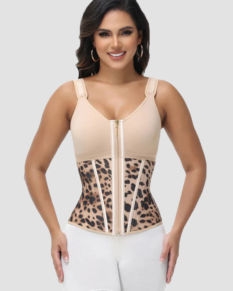Shapshe® Boned Latex Waist Trainer Vest with Built-in Bra