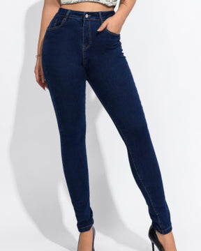 High Waist Slim Fit Skinny Jeans für Damen mit Elastizität