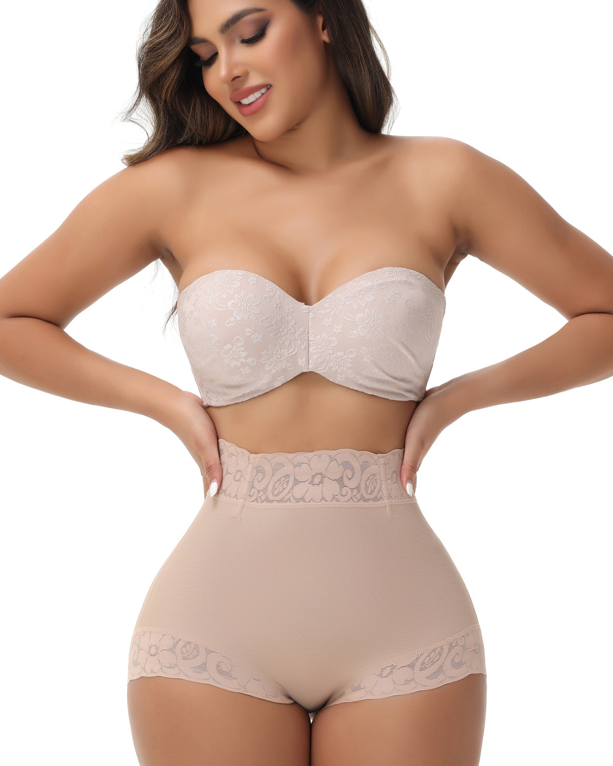 Nahtloser Mittlerer Taille Miederhosen Po-Lift Shapewear Unterwäsche