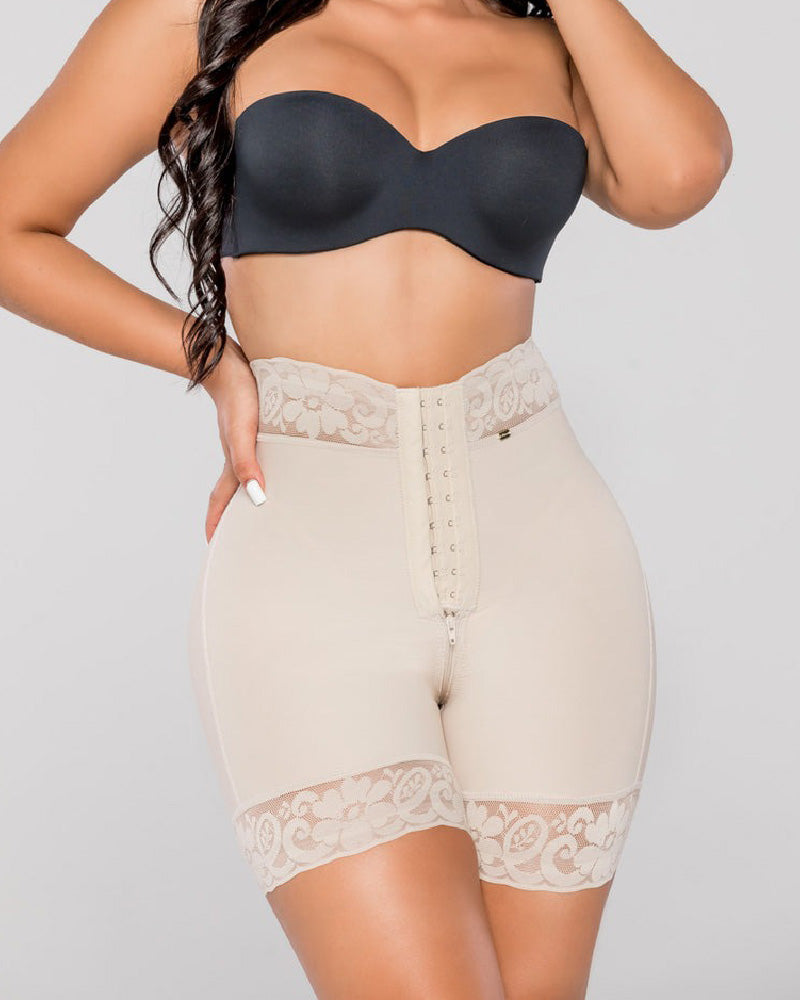 Damen Colombianas Unsichtbare Sanduhr BBL Bauchkontroll Shapewear Shorts