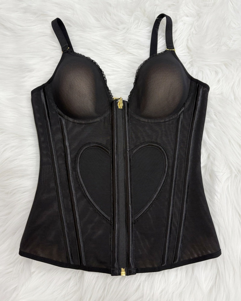 Shapshe® Fajas Colombianas Liebe Muster Korsett Top Bauchstraffung Taille Trainer