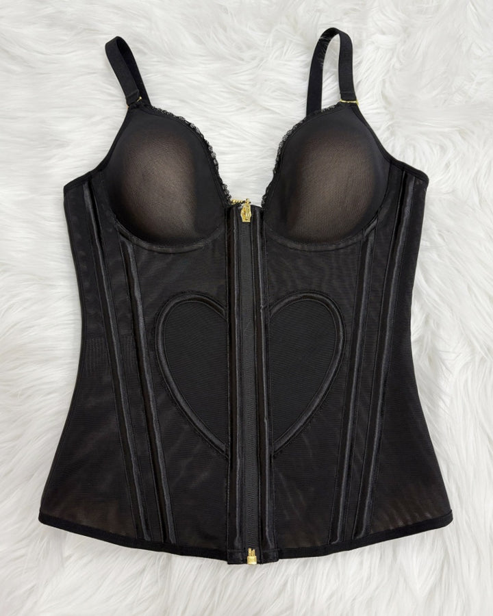 Shapshe® Fajas Colombianas Liebe Muster Korsett Top Bauchstraffung Taille Trainer