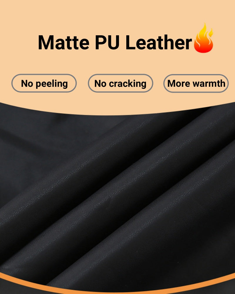 PU-Lederhose Dünne Leggings aus Samt Hohe Taille Strumpfhose mit Hüftlift