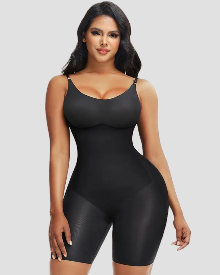 Nahtloser Butt Lifter Tummy Control Shapewear Bodysuit mit Verstellbarem Riemen