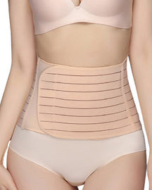 Sommer Atmungsaktiv Bauchweg Taille Trainer Postpartale Einstellbare Klett Bauch Binder