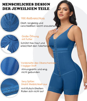 Damen Bauchkontrolle Fajas Colombianas Nach Operationen Ganzkörper Po-Lifter Body Shaper