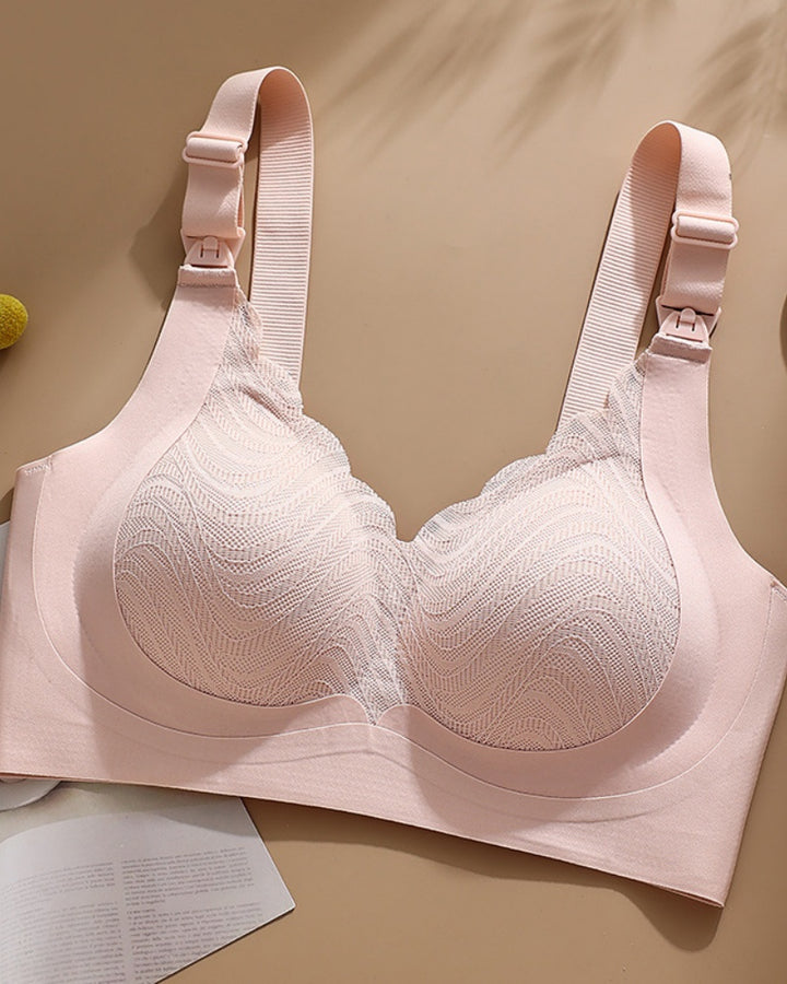 Push up BH Knopfleiste Vorne Bügellos Stillen BH