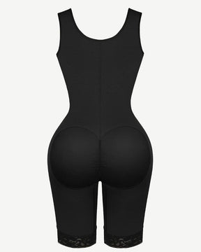 Ganzkörper Bauchweg Shapewear mit Haken und Ösen und fester Kompression