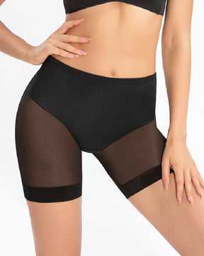 Nahtlose Unsichtbar Transparent Shaper Shorts Tanga Anti-Reibung Mesh Shapewear Shorts