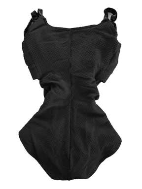 Damen Bauchweg Badeanzug Cut-Out Knoten Vorne Push Up Eingebauter Shapewear Badeanzug