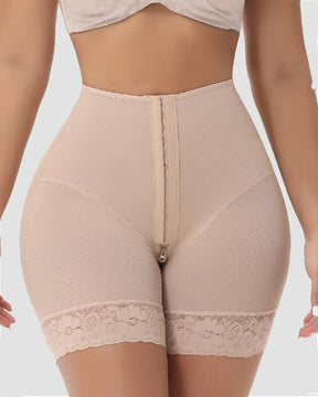 Damen Nahtlose Kompressions Fajas Shorts Bauchweg Miederhosen