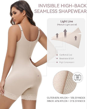 Shapshe® Bauchkontrolle offene Brust Po-Lifter-Bodys Shapewear