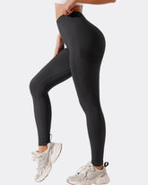 Nu's Sport-Yogahose mit Faltiger Taille und Hüftlift