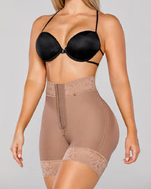 Damen Colombianas Unsichtbare Sanduhr BBL Bauchkontroll Shapewear Shorts